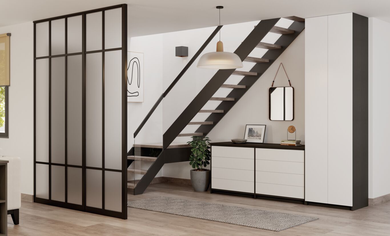 meuble sous escalier ykario sur mesure